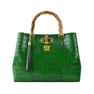 Green Crocodile Leather Bag